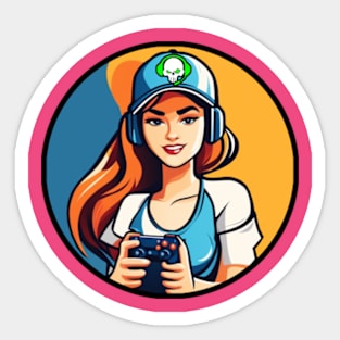 Game Girl Sticker